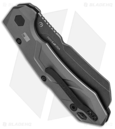 Kershaw Launch 14 Automatic Knife Cleaver Gray Al (3.4" Black SW) 7850 5 Kershaw Launch 14 Automatic Knife Cleaver Gray Al (3.4" Black SW) 7850 - Image 3