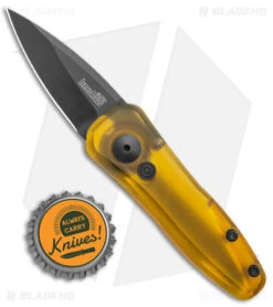 Kershaw BHQ Exclusive Launch 4 Automatic Knife Ultem (1.9" Black MagnaCut) -Blade HQ Kershaw Launch 4 Auto ULtem Black MagnaCut Exclusive BHQ 175285 jr bottlecap