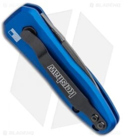 Kershaw Launch 4 CA Legal Automatic Knife Blue (1.9" Damascus) BHQ Exclusive 13 Kershaw Launch 4 CA Legal Automatic Knife Blue (1.9" Damascus) BHQ Exclusive -Blade HQ Kershaw Launch 4 CA Legal Auto Blue Damascus 7500BLUDAM BHQ 91856 jr side