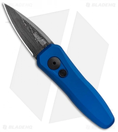 Kershaw Launch 4 CA Legal Automatic Knife Blue (1.9" Damascus) BHQ Exclusive 3 Kershaw Launch 4 CA Legal Automatic Knife Blue (1.9" Damascus) BHQ Exclusive
