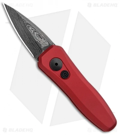Kershaw Launch 4 CA Legal Automatic Knife Red (1.9" Damascus) 3 Kershaw Launch 4 CA Legal Automatic Knife Red (1.9" Damascus)