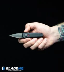 Kershaw Launch 4 CA Legal Automatic Knife Blue (1.9" Damascus) BHQ Exclusive 16 Kershaw Launch 4 CA Legal Automatic Knife Blue (1.9" Damascus) BHQ Exclusive -Blade HQ Kershaw Launch 4 CA Legal Automatic Knife Black 7500BL BHQ 34416 in hand web