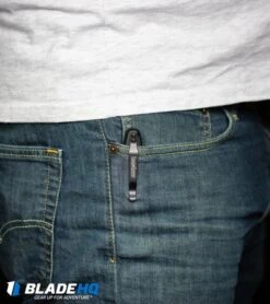 Kershaw Launch 4 CA Legal Automatic Knife (1.9" Damascus) BHQ Exclusive -Blade HQ Kershaw Launch 4 CA Legal Automatic Knife Black 7500BLK BHQ 34416 kp pocket web 9