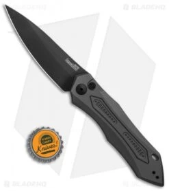 Kershaw Launch 6 Automatic Knife Gray Aluminum (3.75" Black) 7800GRYBLK -Blade HQ Kershaw Launch 6 Auto Gray Aluminum Black KER7800GRYBLK BHQ 91252 jr bottlecap