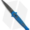Kershaw Launch 8 Stiletto Automatic Knife Blue/CF (3.5" Stonewash) -Blade HQ Kershaw Launch 8 Stiletto Auto Blue CF Black BHQ 111460 jr