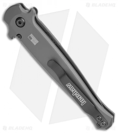 Kershaw Launch 8 Stiletto Automatic Knife Gray/CF (3.5" Black) 5 Kershaw Launch 8 Stiletto Automatic Knife Gray/CF (3.5" Black) - Image 3