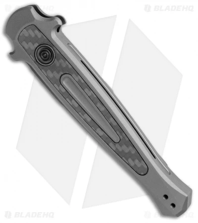 Kershaw Launch 8 Stiletto Automatic Knife Gray/CF (3.5" Black) 4 Kershaw Launch 8 Stiletto Automatic Knife Gray/CF (3.5" Black) - Image 2