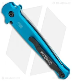 Kershaw Launch 8 Stiletto Automatic Knife Teal/CF (3.5" Stonewash) 8 Kershaw Launch 8 Stiletto Automatic Knife Teal/CF (3.5" Stonewash) -Blade HQ Kershaw Launch 8 Stiletto Auto Teal CF SW KER7150TEALSW BHQ 105834 jr side