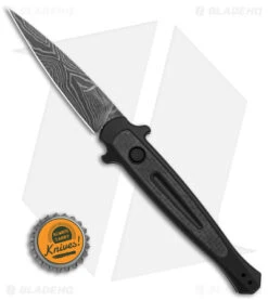 Kershaw Launch 8 Stiletto Automatic Knife Black/CF (3.6" Damascus) 9 Kershaw Launch 8 Stiletto Automatic Knife Black/CF (3.6" Damascus) -Blade HQ Kershaw Launch 8 Stiletto Automatic Knife Black CF 3in Damascus BHQ 145172 td size