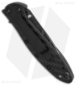 Kershaw Leek Assisted Opening Knife CF (3.4" Damascus) 8 Kershaw Leek Assisted Opening Knife CF (3.4" Damascus) -Blade HQ Kershaw Leek AO CF Damascus BHQ 165799 td side