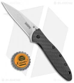 Kershaw Leek Assisted Opening Knife Carbon Fiber (3" Satin Composite) 1660CFCBSW 10 Kershaw Leek Assisted Opening Knife Carbon Fiber (3" Satin Composite) 1660CFCBSW -Blade HQ Kershaw Leek Assisted Opening CF Satin Composite 1660CFCBSW BHQ 100508 jr bottlecap