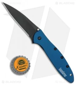 Kershaw Leek Assisted Opening Knife Blue (3" Black) 1660NBBLK 13 Kershaw Leek Assisted Opening Knife Blue (3" Black) 1660NBBLK -Blade HQ Kershaw Leek Blue black BHQ 77341 er bottlecap