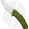 Kershaw Link 20CV Drop Point Knife Olive Al (3.25" Stonewash) 1776OLSW -Blade HQ Kershaw Link DP Olive Aluminum SW 1776OLSW BHQ 105987 jr 3
