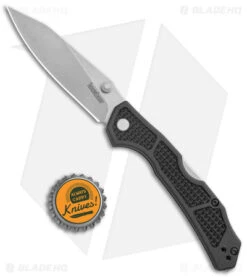 Kershaw Cargo Lockback Folding Knife Black GFN (3.25" Stonewash) 2033 9 Kershaw Cargo Lockback Folding Knife Black GFN (3.25" Stonewash) 2033 -Blade HQ Kershaw Lock Back Black SW 8033 jr bottlecap