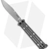 Kershaw Lucha 20CV Balisong Butterfly Knife SS (4.6" Bead Blast) 515020CV -Blade HQ Kershaw Lucha Balisong Butterfly Gray BHQ 117078 jr