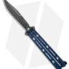 Kershaw Lucha Balisong Butterfly Knife Blue (4.5" Blackwash) 5150BLUBW -Blade HQ Kershaw Lucha Balisong Butterfly Knife Blue 4in BSW BHQ 117077 td