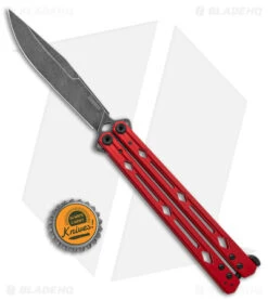 Kershaw Lucha Balisong Butterfly Knife Red (4.5" Blackwash) 5150RDBW 9 Kershaw Lucha Balisong Butterfly Knife Red (4.5" Blackwash) 5150RDBW -Blade HQ Kershaw Lucha Balisong Butterfly Red Blackwash 5150RDBW BHQ 117070 jr bottlecap