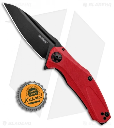 Kershaw Mini Natrix Sub-Frame Lock Knife Red G-10 (2.75" Black) 7006RDBLK 6 Kershaw Mini Natrix Sub-Frame Lock Knife Red G-10 (2.75" Black) 7006RDBLK - Image 4