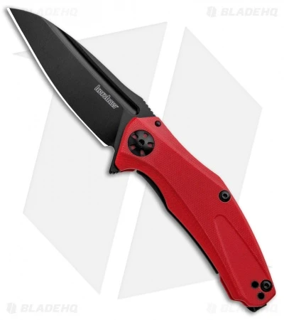 Kershaw Mini Natrix Sub-Frame Lock Knife Red G-10 (2.75" Black) 7006RDBLK 3 Kershaw Mini Natrix Sub-Frame Lock Knife Red G-10 (2.75" Black) 7006RDBLK