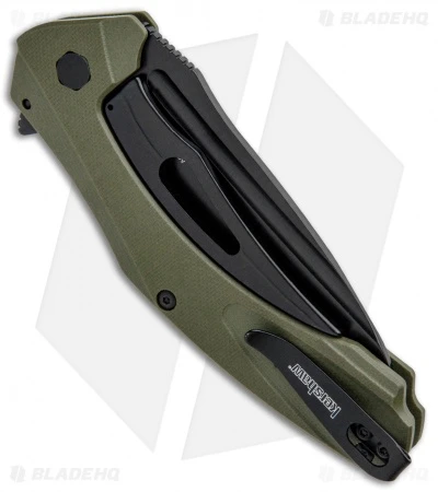 Kershaw Natrix XL Sub-Frame Lock Knife OD Green G-10 (3.75" Black) 7008OLBLK 5 Kershaw Natrix XL Sub-Frame Lock Knife OD Green G-10 (3.75" Black) 7008OLBLK - Image 3