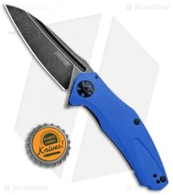 Kershaw Natrix A/O Knife Blue G-10 (3.25" BlackWash) 7007BLUBW -Blade HQ Kershaw Natrix A O FL Blue Black 7007BLUBW BHQ 82642 jr bottlecap