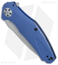 Kershaw Natrix A/O Sub-Frame Lock Knife Blue G-10 (3.25" Stonewash) 7007BLU -Blade HQ Kershaw Natrix AO blue G10 SW BHQ 79759 er spine
