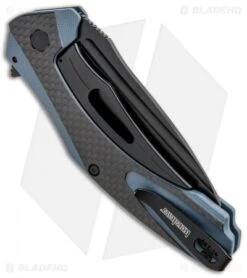 Kershaw Natrix XL Sub-Frame Lock Knife Blue G-10/CF (3.75" Black) 7008CFBLK 9 Kershaw Natrix XL Sub-Frame Lock Knife Blue G-10/CF (3.75" Black) 7008CFBLK -Blade HQ Kershaw Natrix Sub FL Carbo Blue CF KS7008CFBLK BHQ 92438 jr side