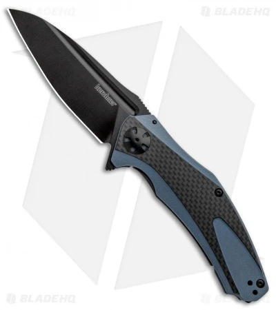 Kershaw Natrix XL Sub-Frame Lock Knife Blue G-10/CF (3.75" Black) 7008CFBLK 3 Kershaw Natrix XL Sub-Frame Lock Knife Blue G-10/CF (3.75" Black) 7008CFBLK