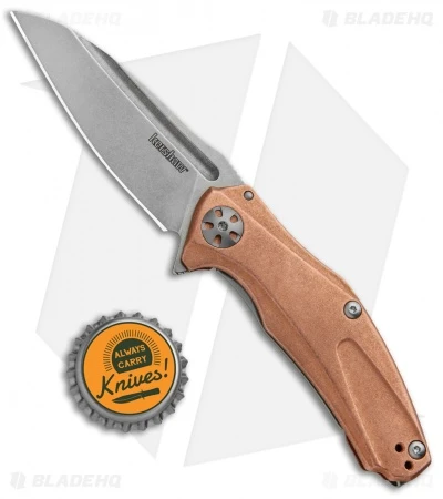 Kershaw Mini Natrix Sub-Frame Lock Knife Copper (2.75" Stonewash) 7006CU 6 Kershaw Mini Natrix Sub-Frame Lock Knife Copper (2.75" Stonewash) 7006CU - Image 4
