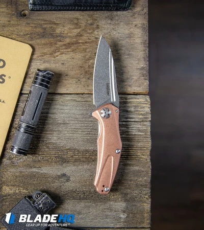 Kershaw Mini Natrix Sub-Frame Lock Knife Copper (2.75" Stonewash) 7006CU 9 Kershaw Mini Natrix Sub-Frame Lock Knife Copper (2.75" Stonewash) 7006CU - Image 7