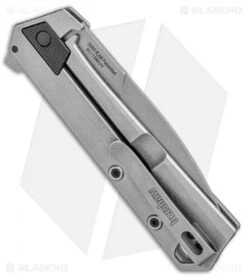 Kershaw Oblivion Assisted Opening Flipper Knife Black GFN (3.5" Stonewash) 3860 -Blade HQ Kershaw Oblivion Assisted Opening Flipper black GFN SW 3860 BHQ 94079 jr side