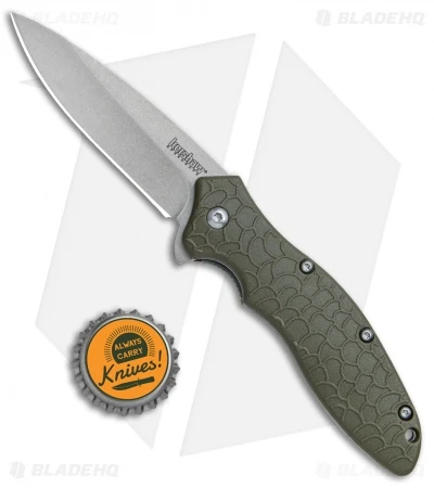 Kershaw Oso Sweet Assisted Opening Knife OD Green (3" Stonewash) 1830ODSW 6 Kershaw Oso Sweet Assisted Opening Knife OD Green (3" Stonewash) 1830ODSW - Image 4