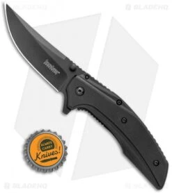 Kershaw Outright A/O Frame Lock Knife Black G-10/Steel (3" Black) 8320 -Blade HQ Kershaw Outright A O FL Black G 10 Steel Black 8320BLK BHQ 123398 jr bottlecap