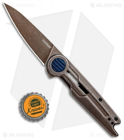 Kershaw Parsec Frame Lock Knife Brown PVD Stainless Steel (3" Brown SW) 2035 6 Kershaw Parsec Frame Lock Knife Brown PVD Stainless Steel (3" Brown SW) 2035 - Image 4