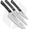 Kershaw Inspire Utility Kitchen Knife Set Black Synthetic (Hammered) 2 Kershaw Inspire Utility Kitchen Knife Set Black Synthetic (Hammered) -Blade HQ Kershaw Professiona 3 Piece Set BHQ 99457 jr