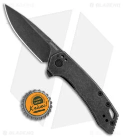 Kershaw Radar Frame Lock Knife Black Steel (2.9" Black SW) 5560 -Blade HQ Kershaw Radar Knife BW BW BHQ 178513 jr bottlecap