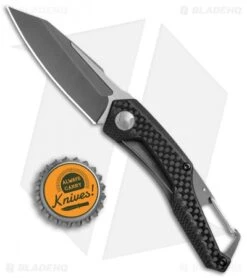 Kershaw Reverb Frame Lock Knife Carabiner Carbon Fiber/G-10 (2.5" Two-Tone) 1220 -Blade HQ Kershaw Reverb Carabiner CF G 10 TT 1220 BHQ 52167 jr bottlecap 2