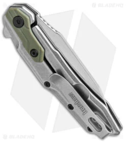 Kershaw Salvage Reverse Tanto Spring Assisted Knife Steel/GFN (2.9" SW) 1369 8 Kershaw Salvage Reverse Tanto Spring Assisted Knife Steel/GFN (2.9" SW) 1369 -Blade HQ Kershaw Salvage Reverse Tanto SA Steel Green GFN SW BHQ 139779 jr side