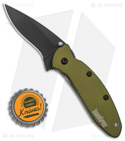 Kershaw Scallion Assisted Opening Knife Olive (2.25" Black) 1620OLBLK 6 Kershaw Scallion Assisted Opening Knife Olive (2.25" Black) 1620OLBLK - Image 4