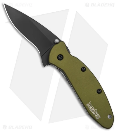 Kershaw Scallion Assisted Opening Knife Olive (2.25" Black) 1620OLBLK 3 Kershaw Scallion Assisted Opening Knife Olive (2.25" Black) 1620OLBLK