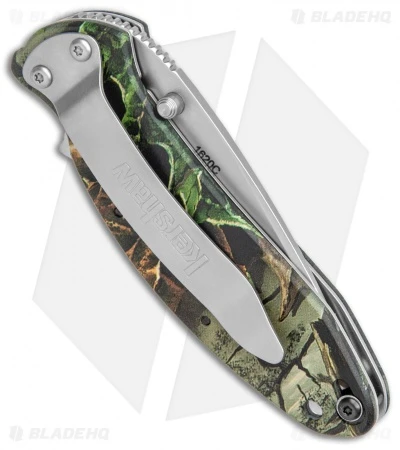 Kershaw Scallion Flipper Knife Tree Camo Aluminum (2.25" Satin) 1620C 5 Kershaw Scallion Flipper Knife Tree Camo Aluminum (2.25" Satin) 1620C - Image 3