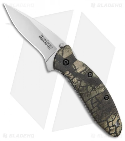 Kershaw Scallion Flipper Knife Tree Camo Aluminum (2.25" Satin) 1620C 3 Kershaw Scallion Flipper Knife Tree Camo Aluminum (2.25" Satin) 1620C