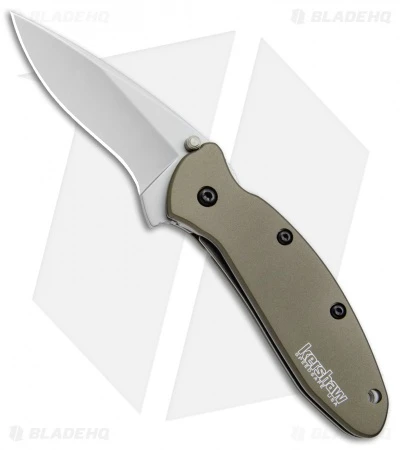 Kershaw Scallion Assisted Opening Knife Olive Green (2.25" Bead Blast) 1620OL 3 Kershaw Scallion Assisted Opening Knife Olive Green (2.25" Bead Blast) 1620OL