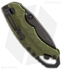Kershaw Shuffle II Tanto Liner Lock Knife OD Green (2.25" BlackWash) 8750TOLBW 8 Kershaw Shuffle II Tanto Liner Lock Knife OD Green (2.25" BlackWash) 8750TOLBW -Blade HQ Kershaw Shuffle 2 tanto OD Green blackwash BHQ 52218 er side