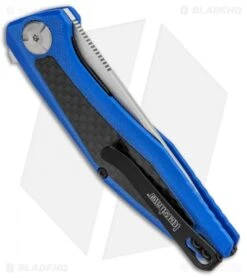 Kershaw Sinkevich Atmos Liner Lock Knife Blue G-10/Carbon Fiber (3" Satin) 8 Kershaw Sinkevich Atmos Liner Lock Knife Blue G-10/Carbon Fiber (3" Satin) -Blade HQ Kershaw Sinkevich Atomost LL Blue G 10 CF Satin KS4037BLU BHQ 90130 jr side