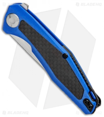 Kershaw Sinkevich Atmos Liner Lock Knife Blue G-10/Carbon Fiber (3" Satin) 4 Kershaw Sinkevich Atmos Liner Lock Knife Blue G-10/Carbon Fiber (3" Satin) - Image 2