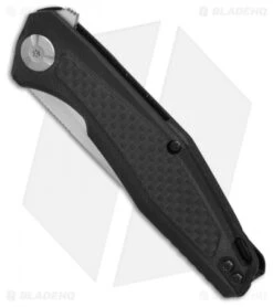 Kershaw Sinkevich Atmos Liner Lock Knife Black G-10/Carbon Fiber (3" Satin) 4037 8 Kershaw Sinkevich Atmos Liner Lock Knife Black G-10/Carbon Fiber (3" Satin) 4037 -Blade HQ Kershaw Sinkevich Atoms Black G10 CF satin BHQ 80582 er spine