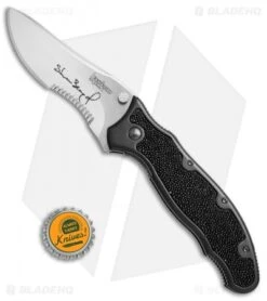 Kershaw Steven Seagal 1680ST Liner Lock Knife Ray Skin (3.5" Polish Serr) XXXX 9 Kershaw Steven Seagal 1680ST Liner Lock Knife Ray Skin (3.5" Polish Serr) XXXX -Blade HQ Kershaw Steven Seagal 1680ST ray skin polish serr BHQ 67699 er size