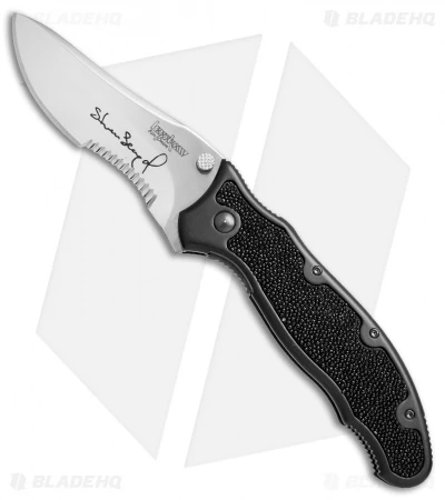 Kershaw Steven Seagal 1680ST Liner Lock Knife Ray Skin (3.5" Polish Serr) XXXX 3 Kershaw Steven Seagal 1680ST Liner Lock Knife Ray Skin (3.5" Polish Serr) XXXX