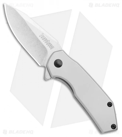 Kershaw Valve Frame Lock Knife Bead Blast Stainless Steel (2.25" Stonewash) 1375 3 Kershaw Valve Frame Lock Knife Bead Blast Stainless Steel (2.25" Stonewash) 1375
